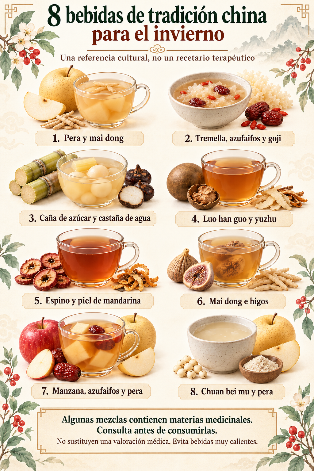 8 bebidas de tradición china para el invierno